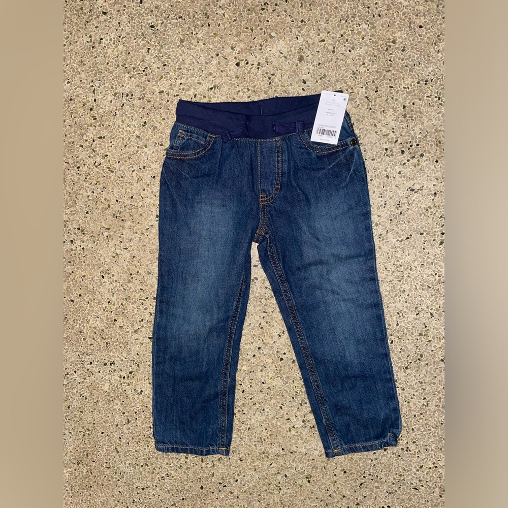 NWT Carter’s Toddler Boy Dark Wash Denim Jeans Size 3T